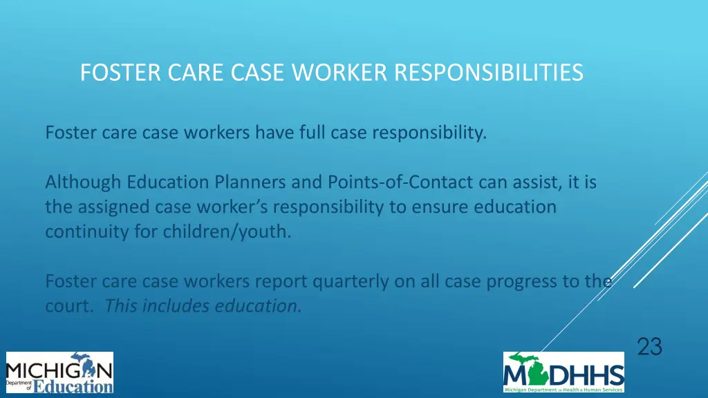 foster care case worker responsibilities