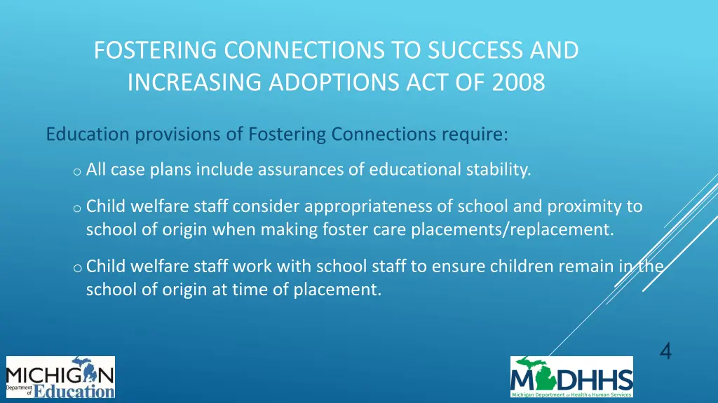 fostering connections to success and increasing