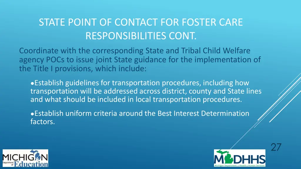 state point of contact for foster care