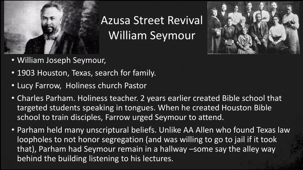 azusa street revival william seymour 1