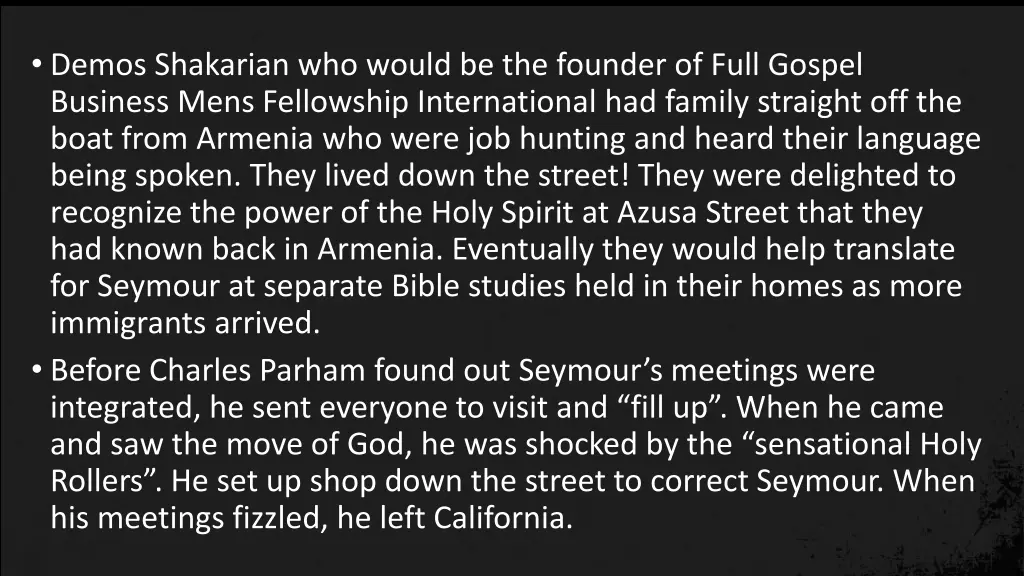demos shakarian who would be the founder of full
