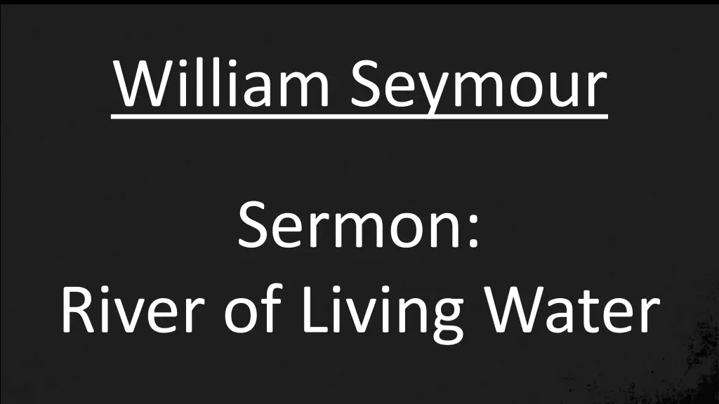 william seymour