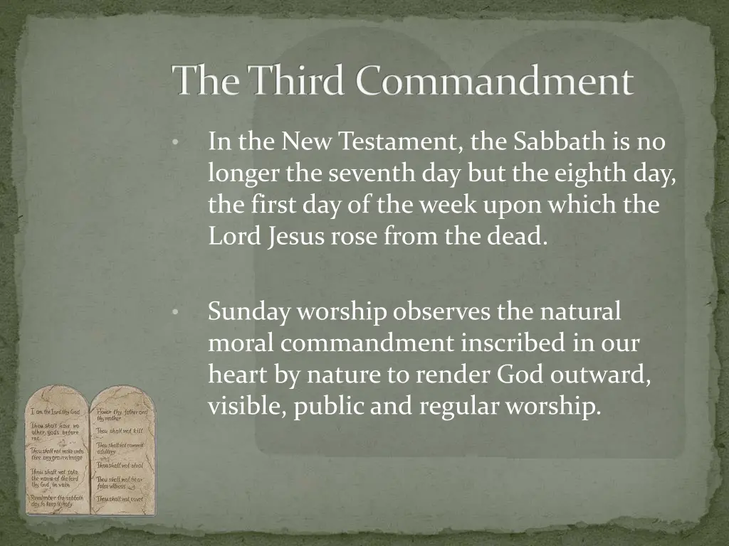 the third commandment 1
