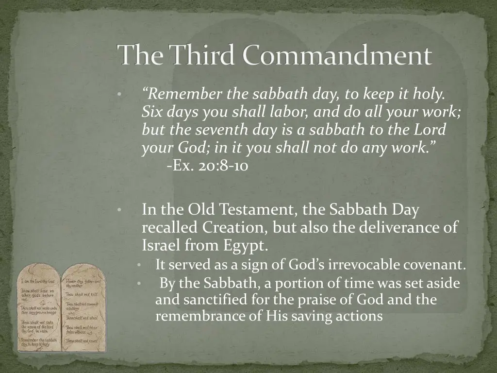 the third commandment