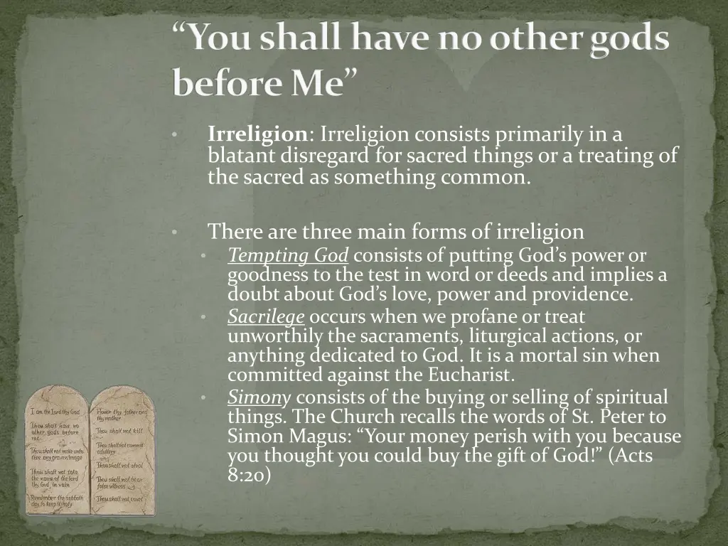 you shall have no other gods before me 1