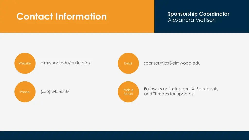 contact information