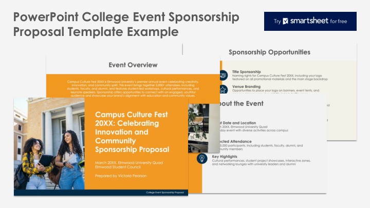 powerpoint college event sponsorship proposal