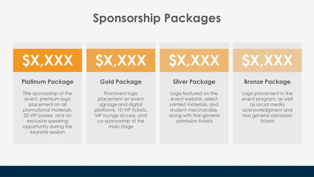 sponsorship packages