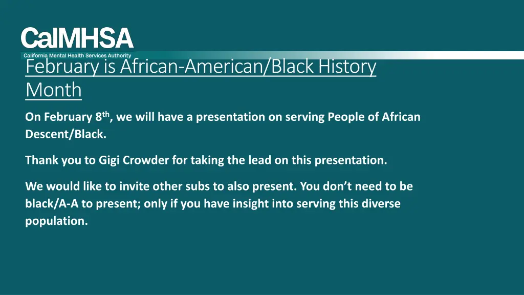 february is african american black history month