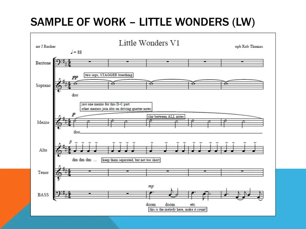 sample of work little wonders lw
