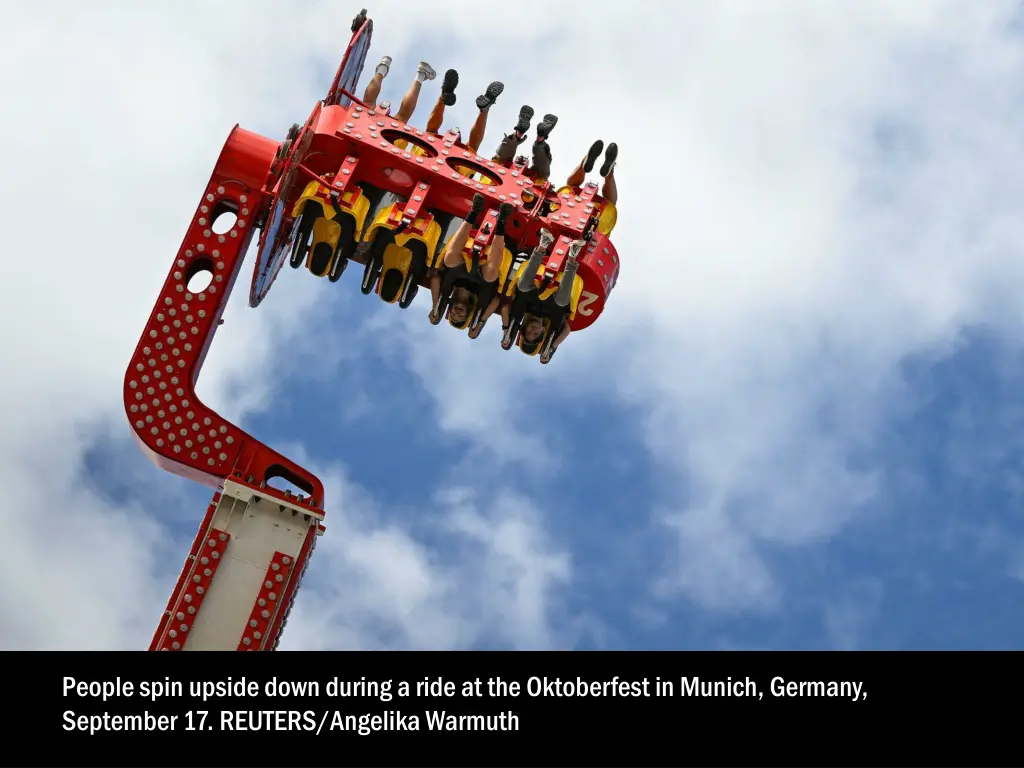 people spin upside down during a ride