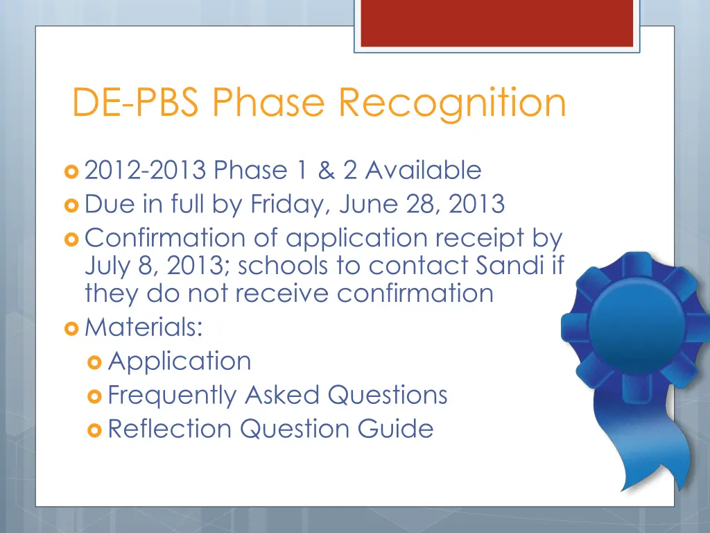 de pbs phase recognition