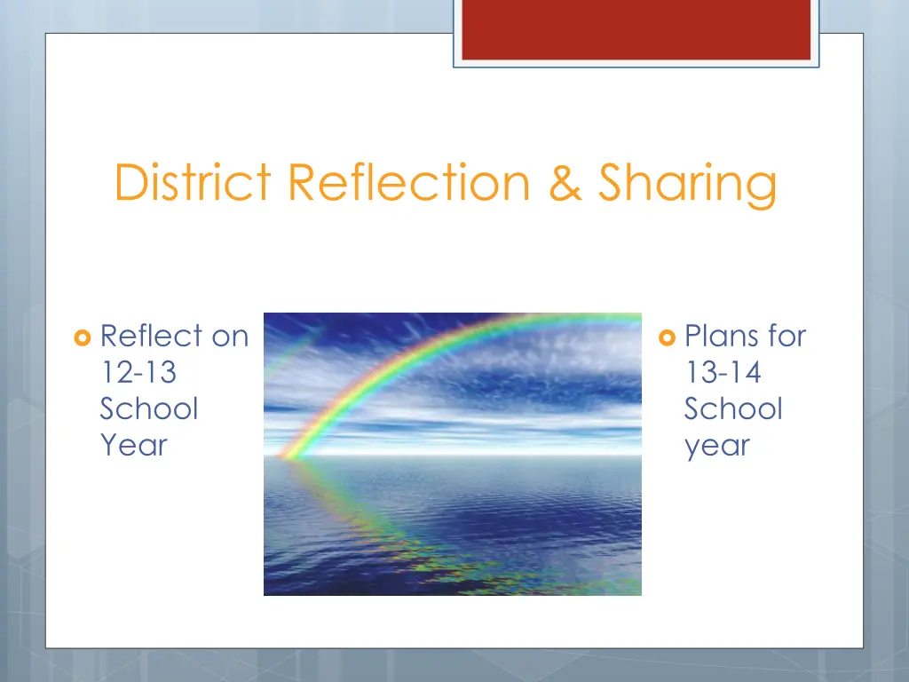 district reflection sharing