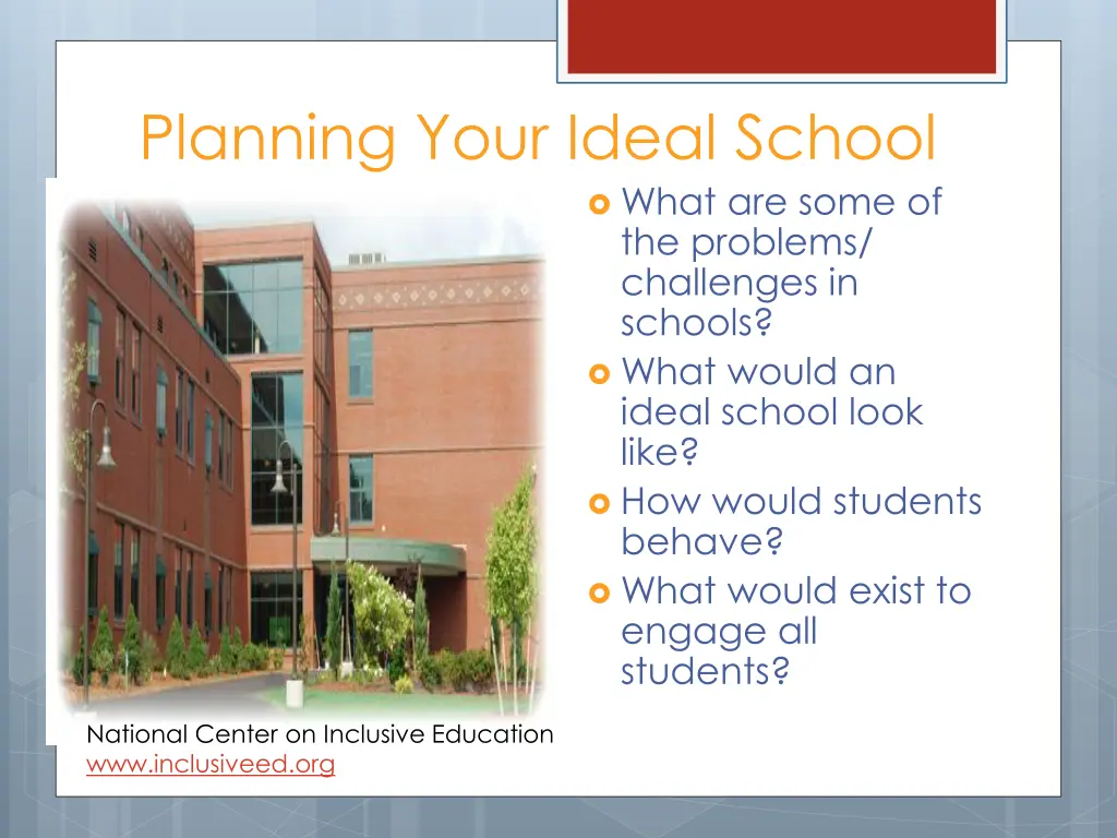 planning your ideal school