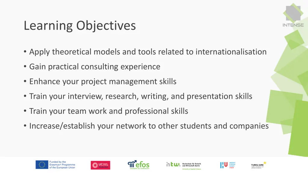 learning objectives
