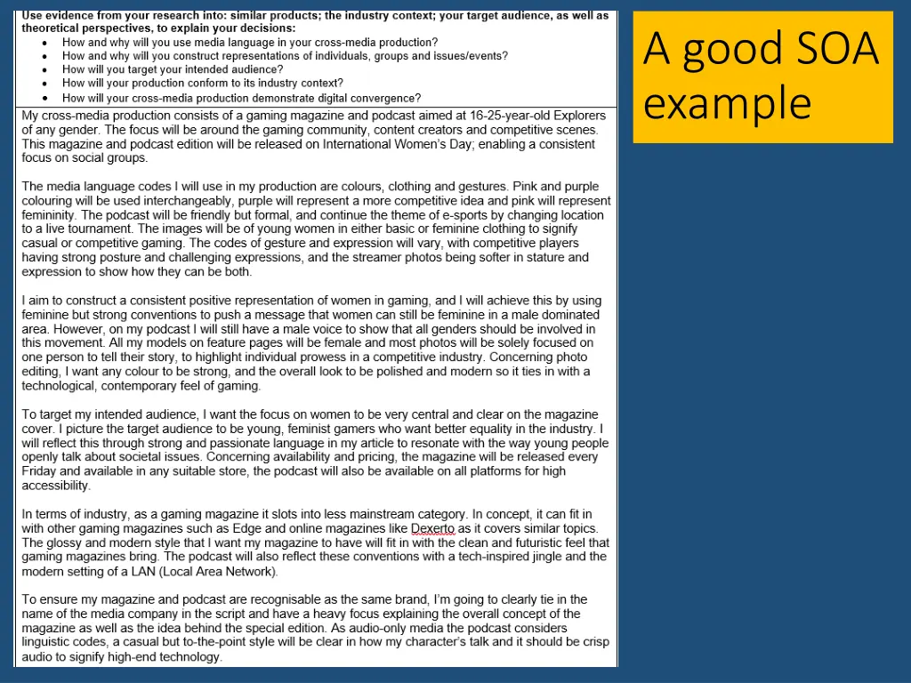 a good soa example