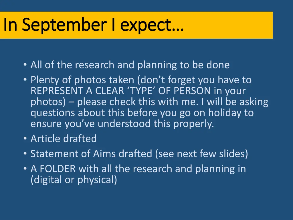 in september i expect in september i expect
