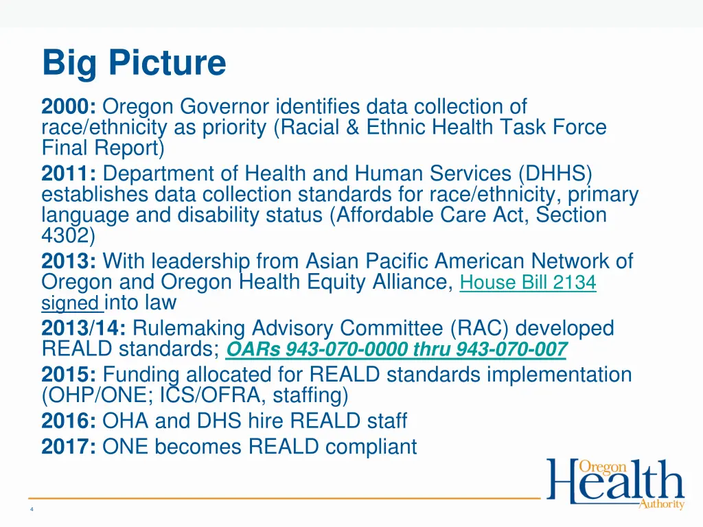 big picture 2000 oregon governor identifies data
