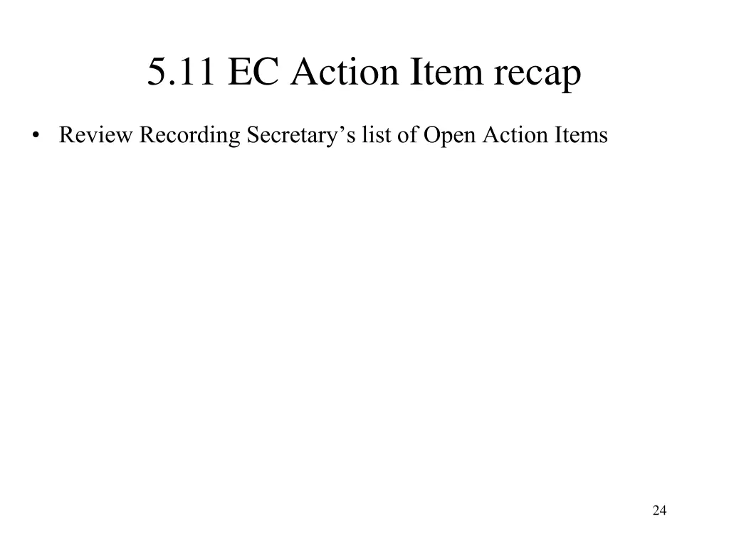 5 11 ec action item recap