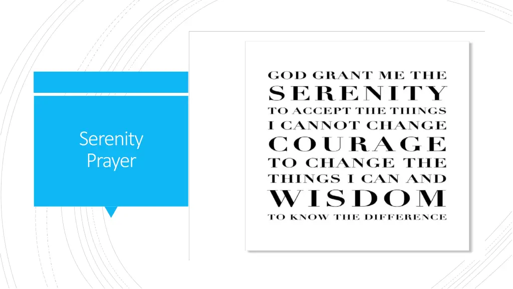 serenity prayer