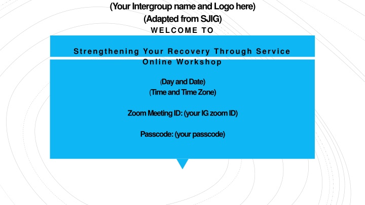 your intergroup name and logo here adapted from