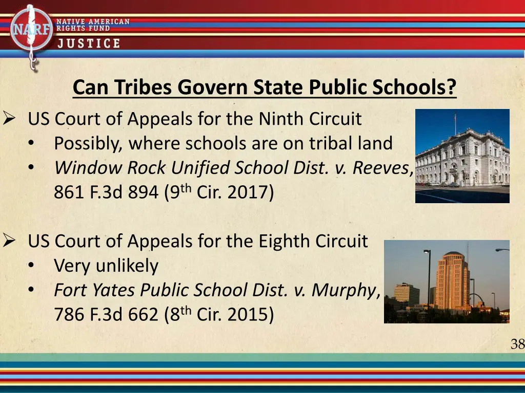 can tribes govern state public schools us court