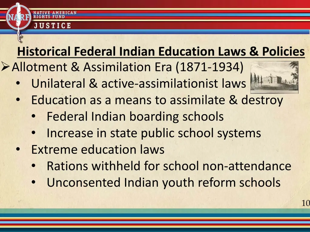 historical federal indian education laws policies 1