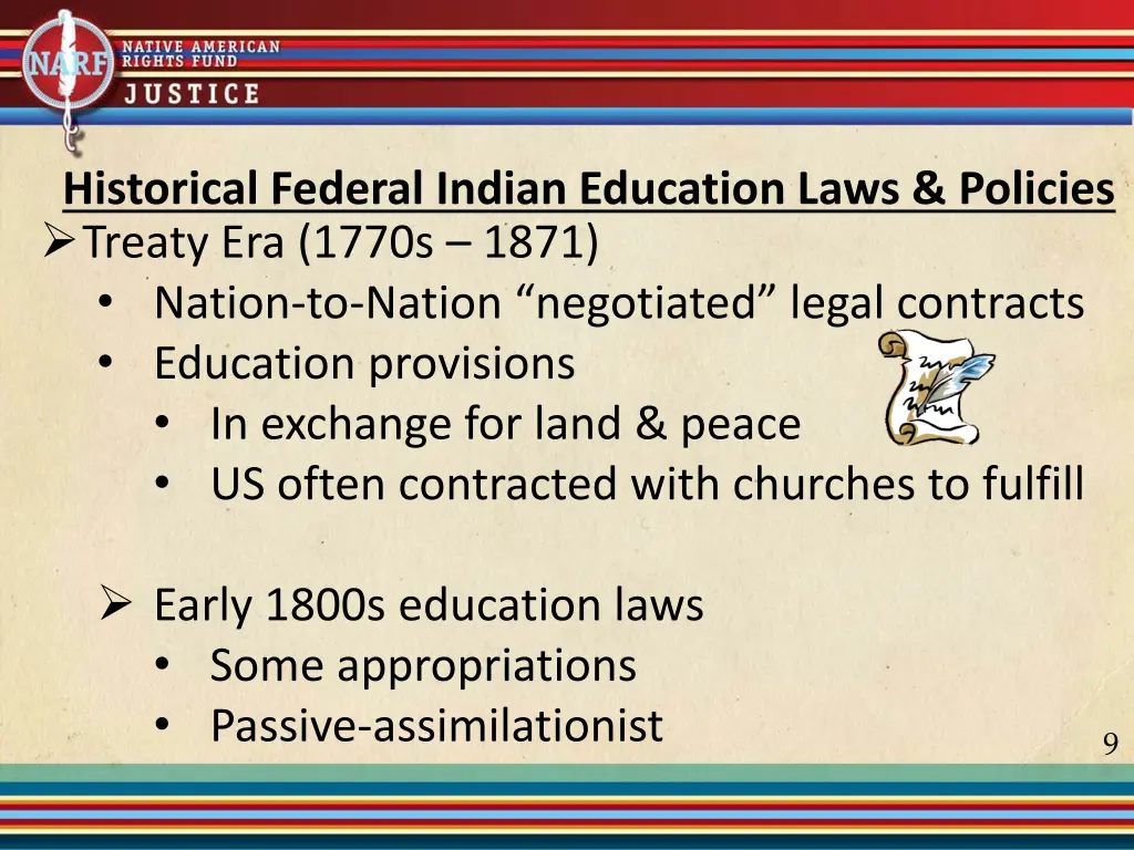 historical federal indian education laws policies