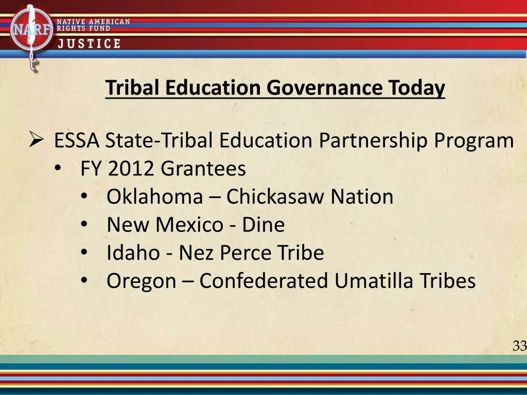 tribal education governance today 1