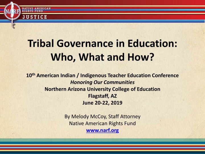 tribal governance in education who what and how