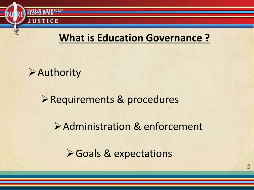 what is education governance