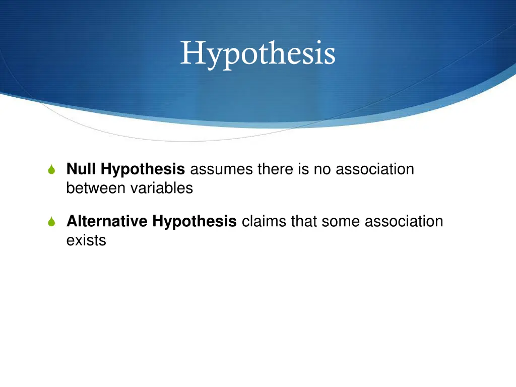hypothesis