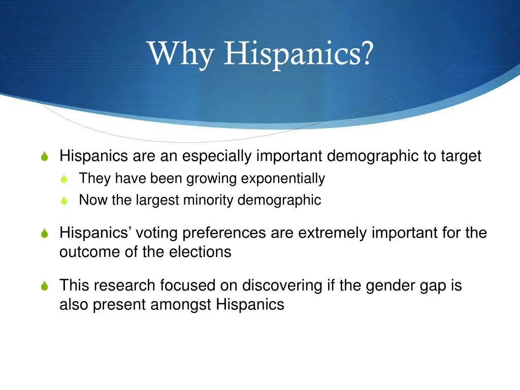 why hispanics