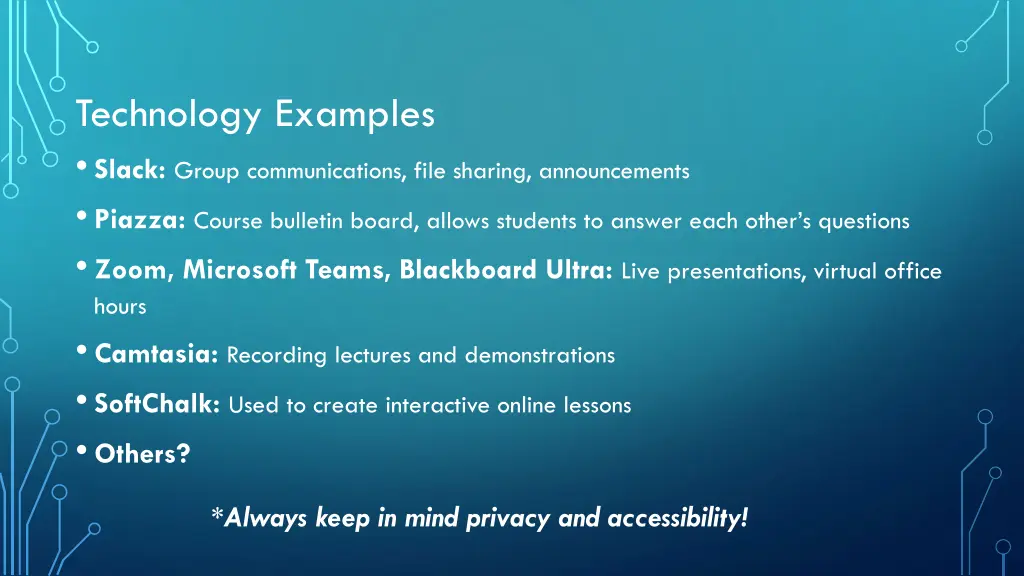 technology examples slack group communications