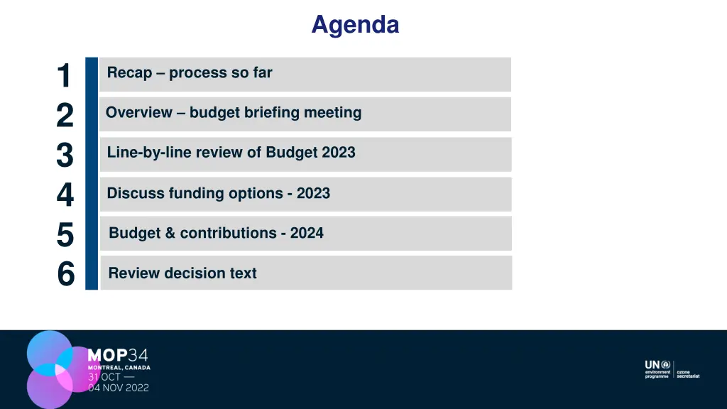 agenda