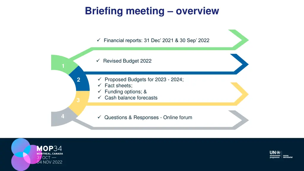 briefing meeting overview