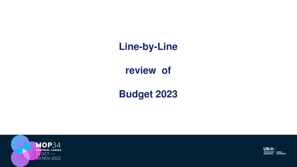 line by line review of budget 2023
