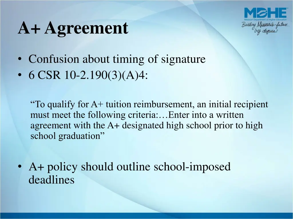 a agreement