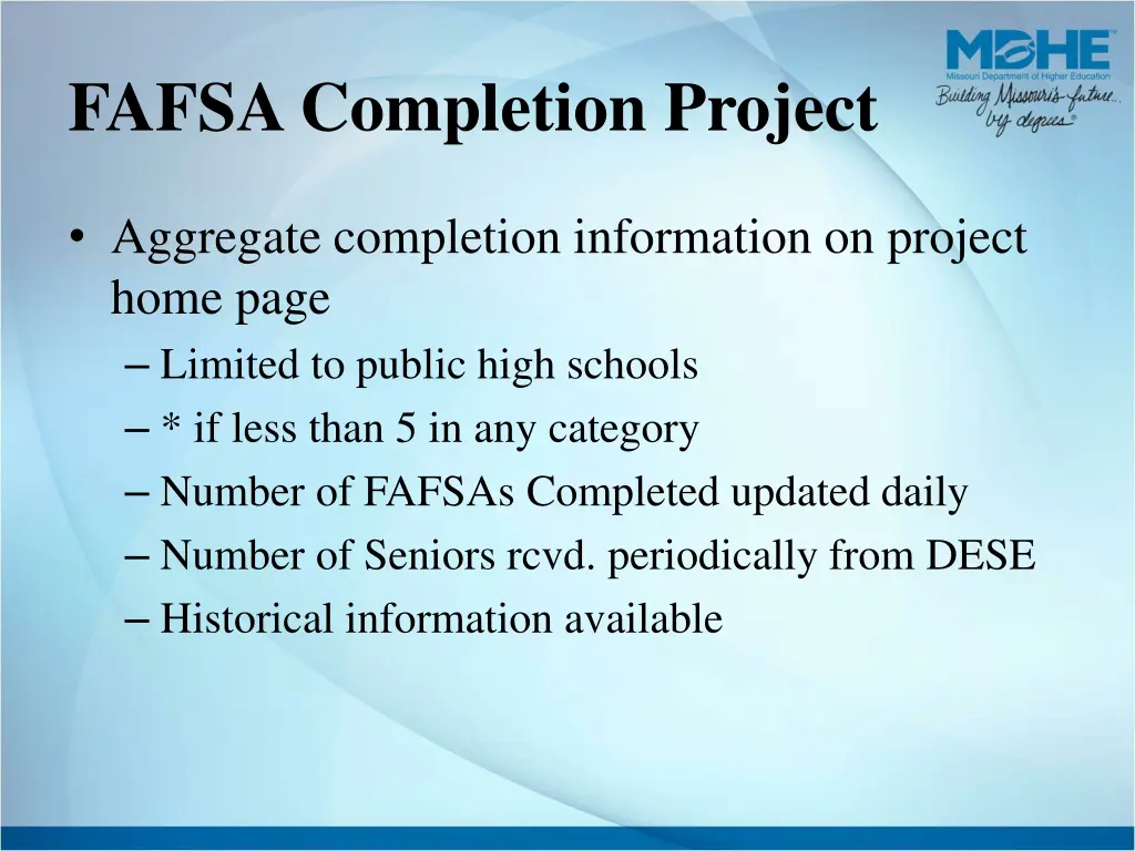 fafsa completion project 1