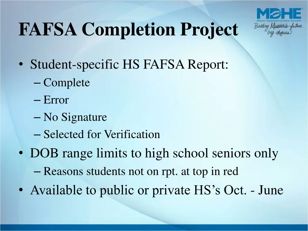 fafsa completion project 2