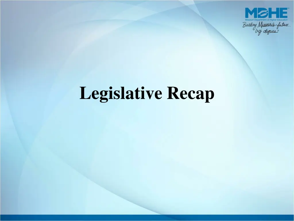 legislative recap