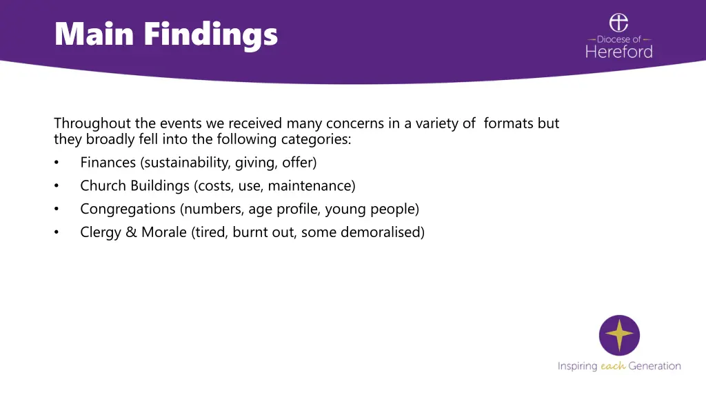 main findings