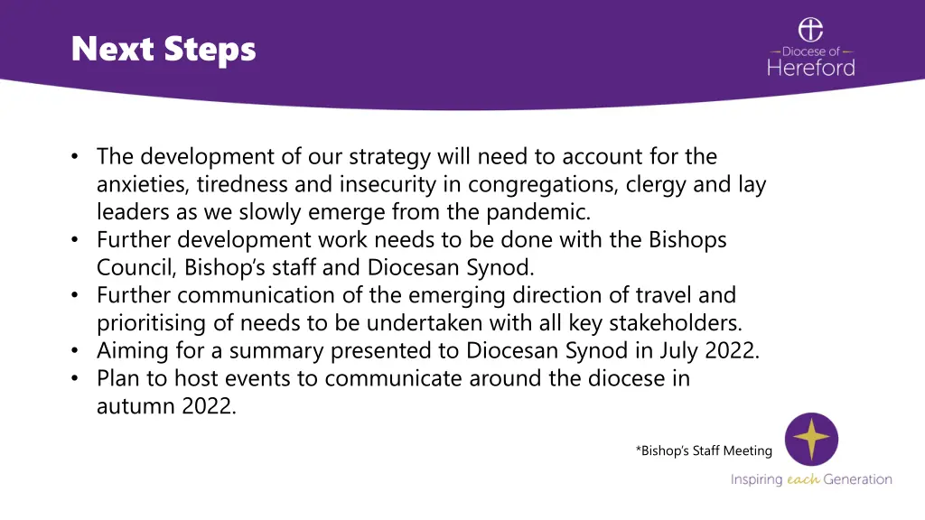next steps