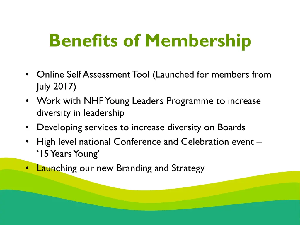 benefits of membership 1
