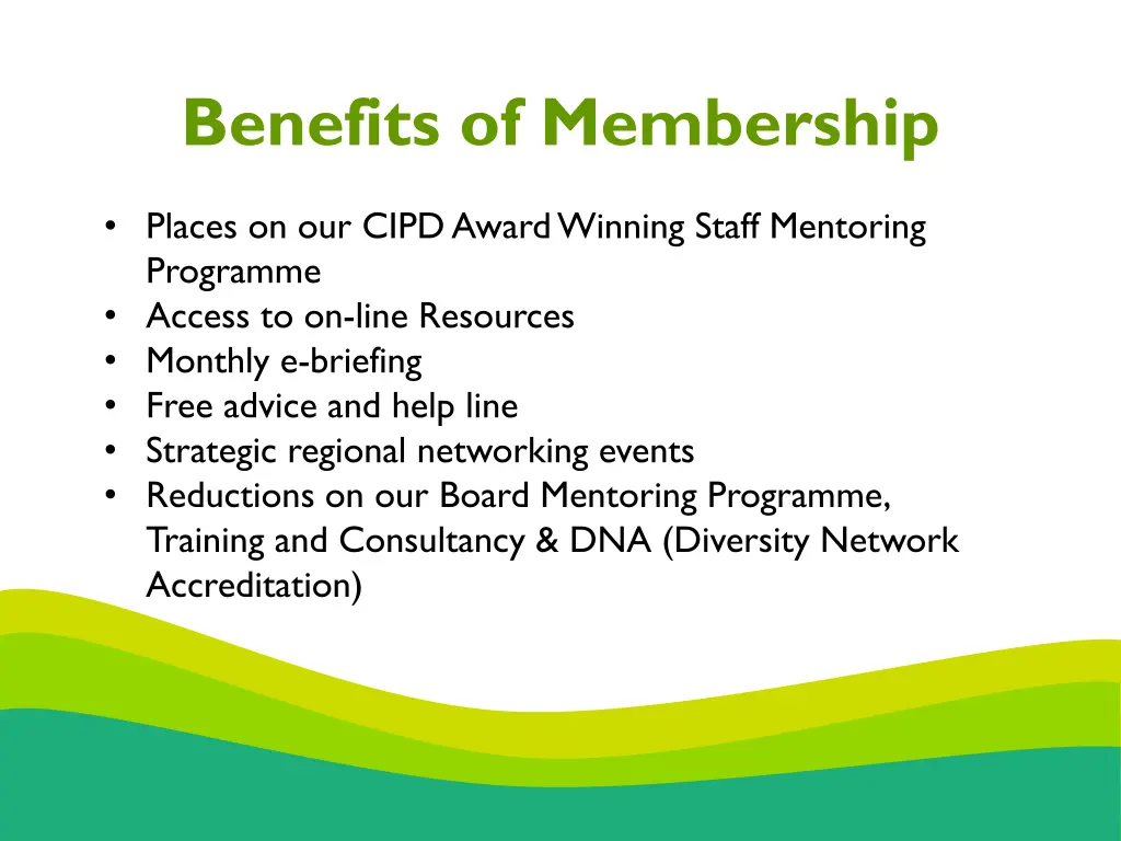 benefits of membership