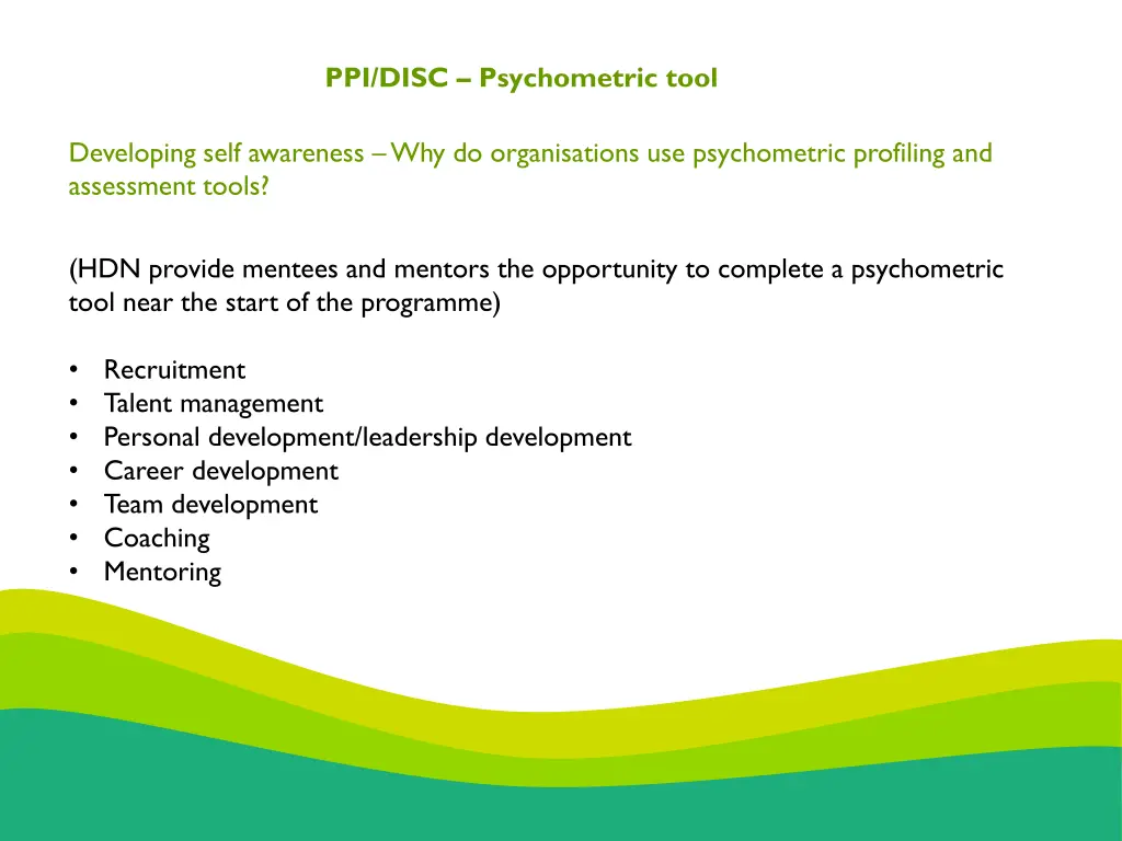 ppi disc psychometric tool