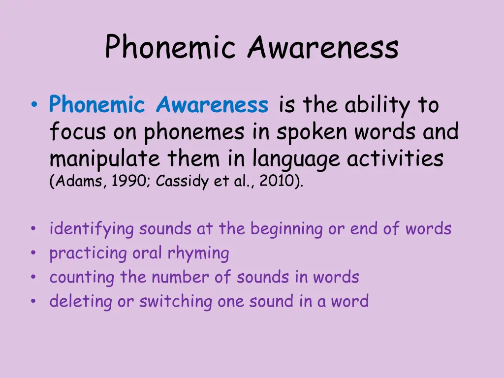 phonemic awareness