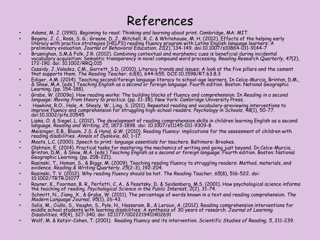 references
