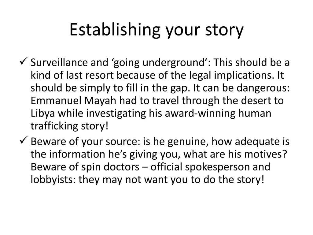establishing your story 4