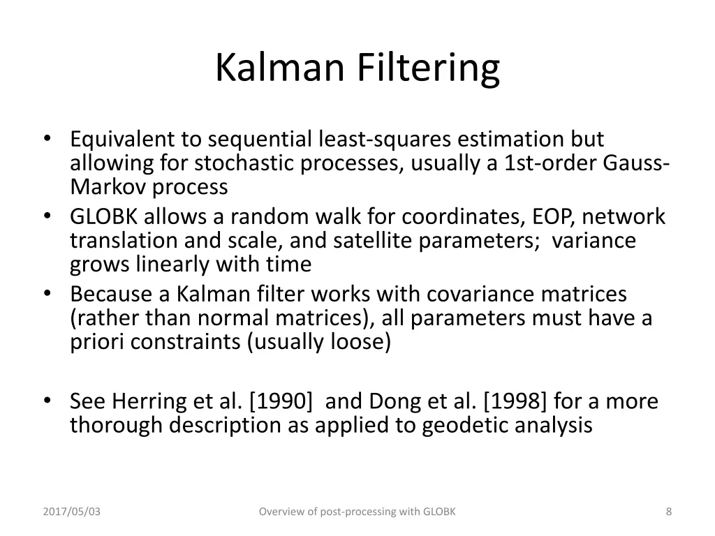 kalman filtering